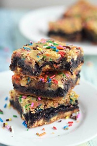birthday cake brownie