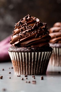 classic chocolate cupcake